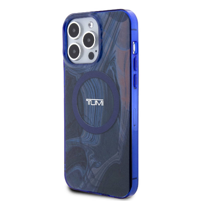 Apple iPhone 15 Pro Kılıf TUMI Orjinal Lisanslı M-safe Şarj Özellikli PC TPU Çift Katmanlı Sıvı Baskılı Kapak - 2