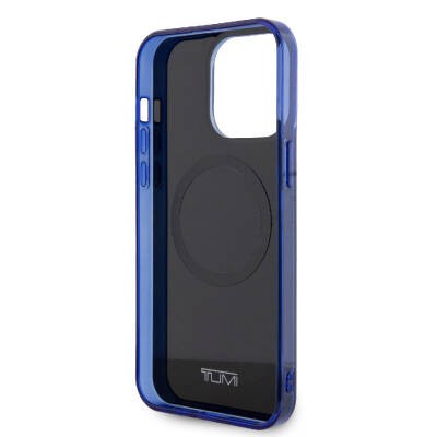 Apple iPhone 15 Pro Kılıf TUMI Orjinal Lisanslı M-safe Şarj Özellikli PC TPU Çift Katmanlı Sıvı Baskılı Kapak - 7