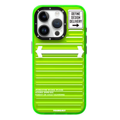 Apple iPhone 15 Pro Kılıf YoungKit Luggage FireFly Serisi Kapak - Youngkit