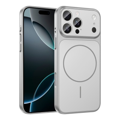 Apple iPhone 15 Pro Kılıf Zore M-Safe Şarj Özellikli Kamera Korumalı Formen Kapak - 4