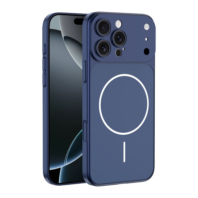 Apple iPhone 15 Pro Kılıf Zore M-Safe Şarj Özellikli Kamera Korumalı Spark Kapak - 1