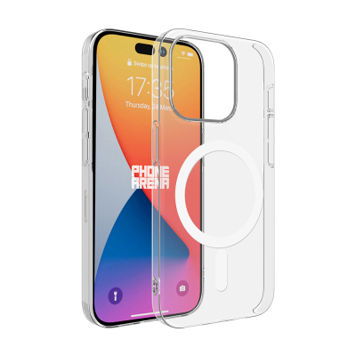 Apple iPhone 15 Pro Max Camera Protected M-Safe Charging Transparent Zore London Sert PC Case - Zore