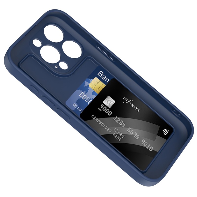 Apple iPhone 15 Pro Max Case Camera Protection Card Holder Zore Vitra Cover - 8