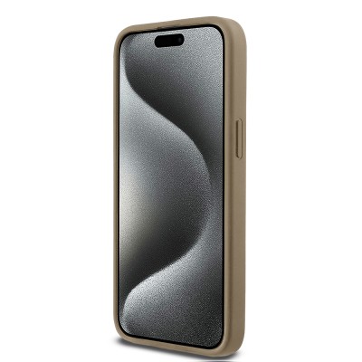 Apple iPhone 15 Pro Max Case DKNY Original Licensed Magsafe Charging Feature 3D Written Grid Pattern Cover - 14