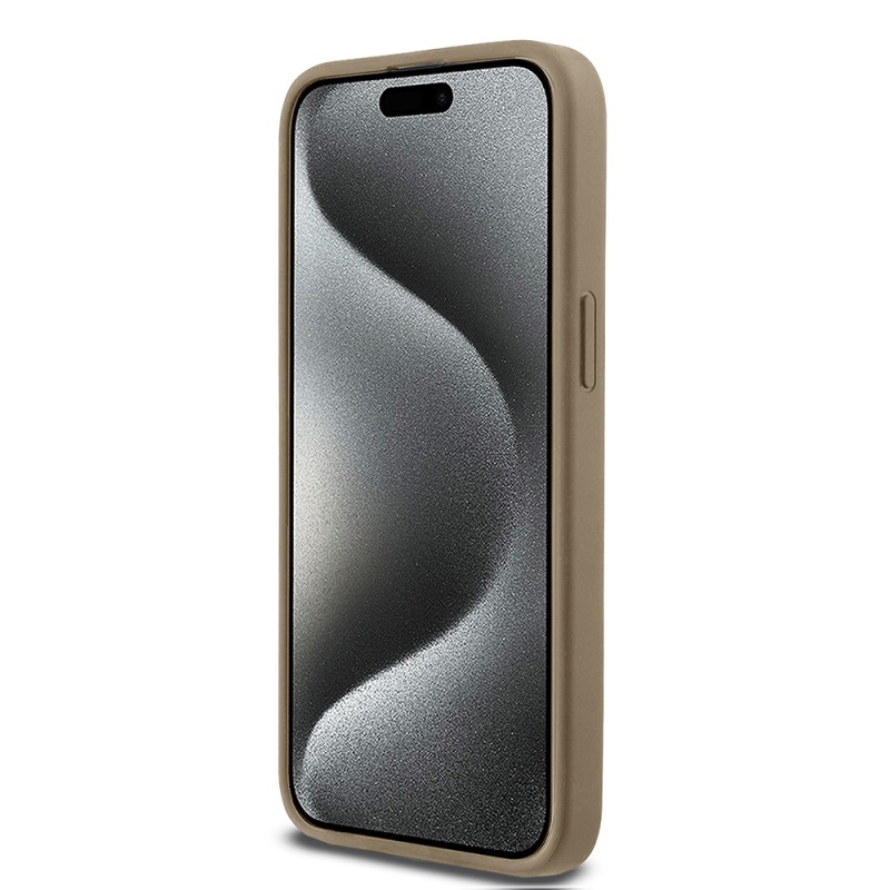 Apple iPhone 15 Pro Max Case DKNY Original Licensed Magsafe Charging Feature 3D Written Grid Pattern Cover - 14