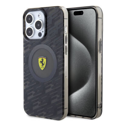 Apple iPhone 15 Pro Max Case Ferrari Original Licensed Magsafe Charging Feature Multi SF Cover - Ferrari