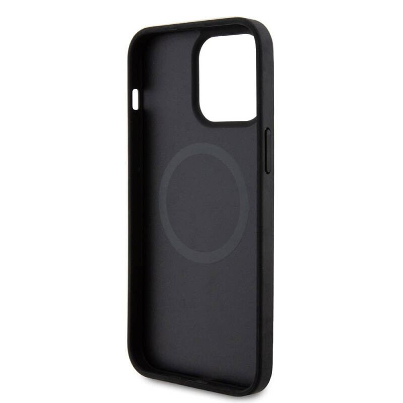 Apple iPhone 15 Pro Max Case Ferrari Original Licensed PU Carbon Metal Logo Magsafe Charge Feature Cover  - 16