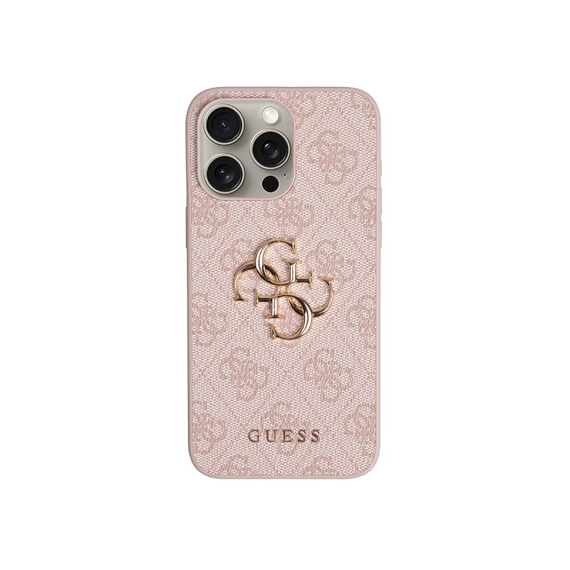Apple iPhone 15 Pro Max Case Guess Original Licensed 4G Large Metal Logo and Thick Strap - 3