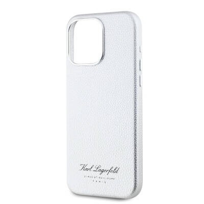 Apple iPhone 15 Pro Max Case Karl Lagerfeld Original Licensed KL Written Hotel Cover - 8