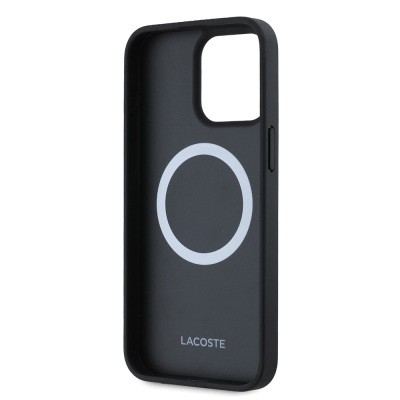 Apple iPhone 15 Pro Max Case Lacoste Original Licensed Magsafe Charging Mono Vintage Logo Cover - 5