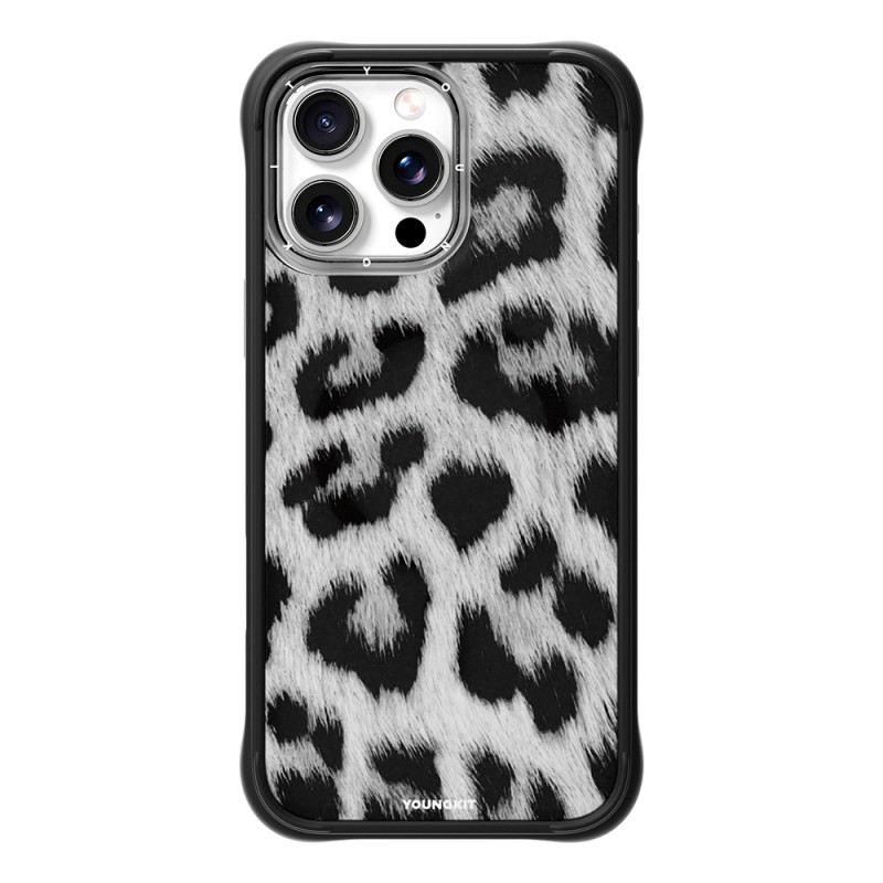 Apple iPhone 15 Pro Max Case M-safe Charging Feature Youngkit Leopard Series Cover - 1