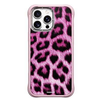 Apple iPhone 15 Pro Max Case M-safe Charging Feature Youngkit Leopard Series Cover - 4