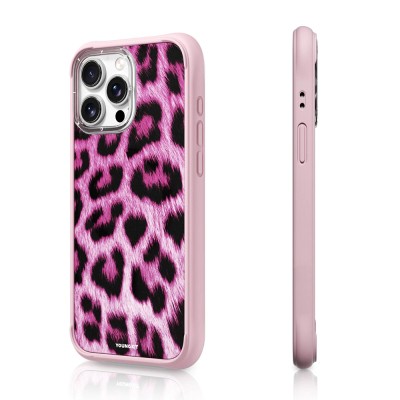 Apple iPhone 15 Pro Max Case M-safe Charging Feature Youngkit Leopard Series Cover - 7