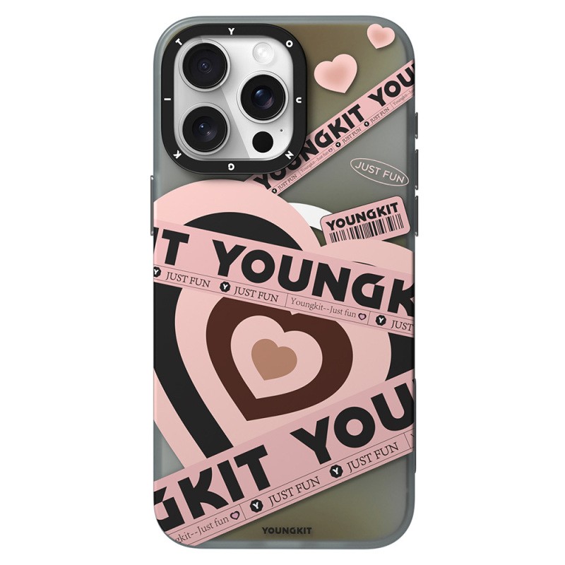 Apple iPhone 15 Pro Max Case Magsafe Charging Feature Airbag Double Layer Youngkit Flipped Series Cover - 5