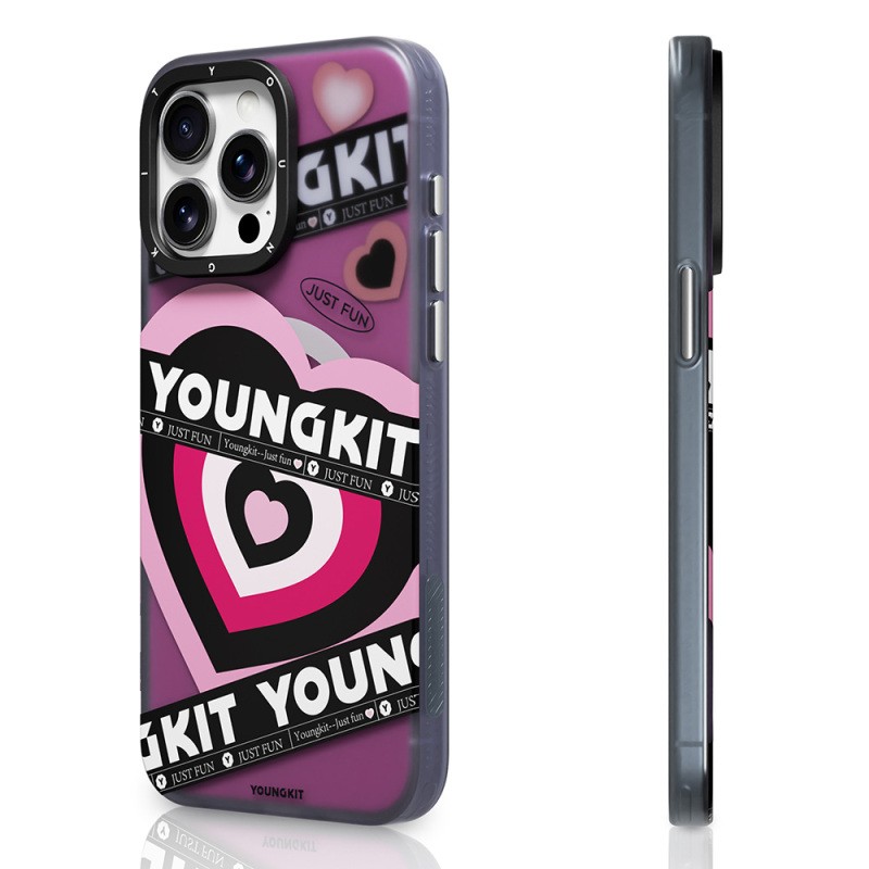 Apple iPhone 15 Pro Max Case Magsafe Charging Feature Airbag Double Layer Youngkit Flipped Series Cover - 2