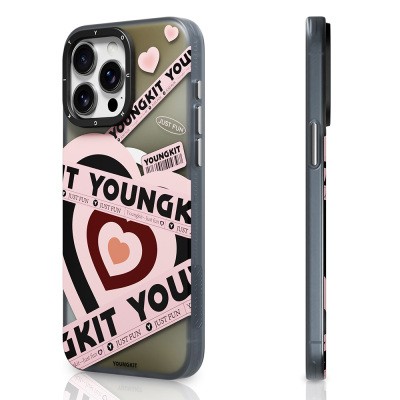 Apple iPhone 15 Pro Max Case Magsafe Charging Feature Airbag Double Layer Youngkit Flipped Series Cover - 3