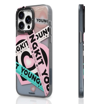 Apple iPhone 15 Pro Max Case Magsafe Charging Feature Airbag Double Layer Youngkit Flipped Series Cover - 4