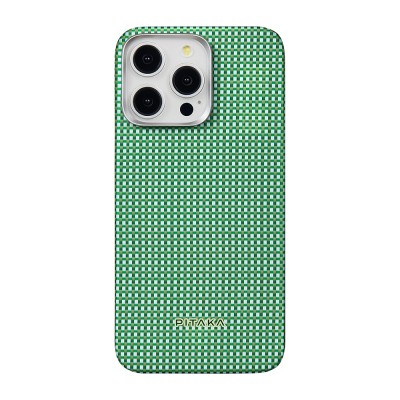 Apple iPhone 15 Pro Max Case Magsafe Charging Feature Aramid Fiber Pitaka Ultra-Slim Classic Series Forest Green Cover - 2