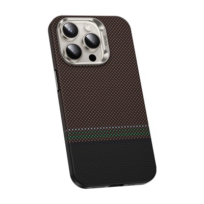Apple iPhone 15 Pro Max Case Magsafe Charging Feature Carbon Fiber Design Benks Prestige ArmorPro Kevlar Cover - 3