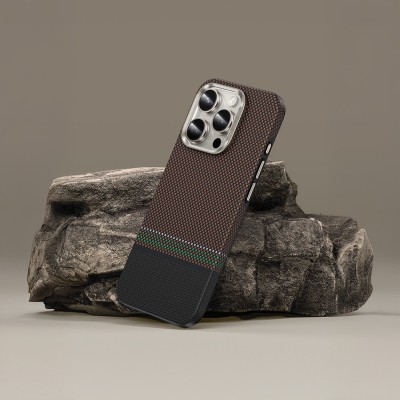 Apple iPhone 15 Pro Max Case Magsafe Charging Feature Carbon Fiber Design Benks Prestige ArmorPro Kevlar Cover - 7