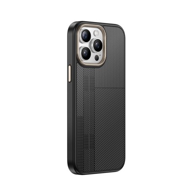 Apple iPhone 15 Pro Max Case Magsafe Charging Feature Carbon Fiber Look Zore Antina Cover - 9