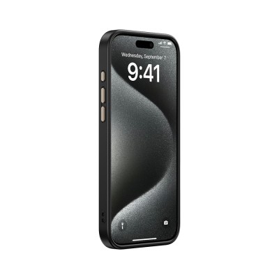 Apple iPhone 15 Pro Max Case Magsafe Charging Feature Carbon Fiber Look Zore Antina Cover - 24