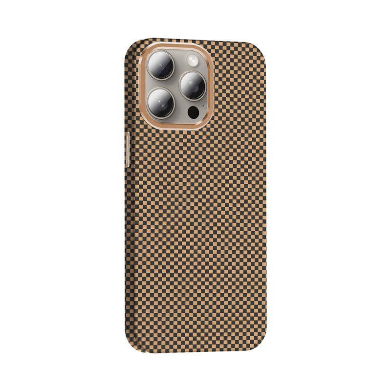 Apple iPhone 15 Pro Max Case Magsafe Charging Feature Carbon Fiber Look Zore Gros Cover - 19