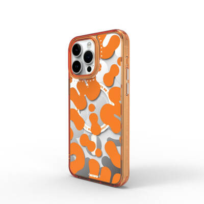 Apple iPhone 15 Pro Max Case Magsafe Charging Feature Paint Pattern Wiwu Fluorescent G Series Cover - Wiwu