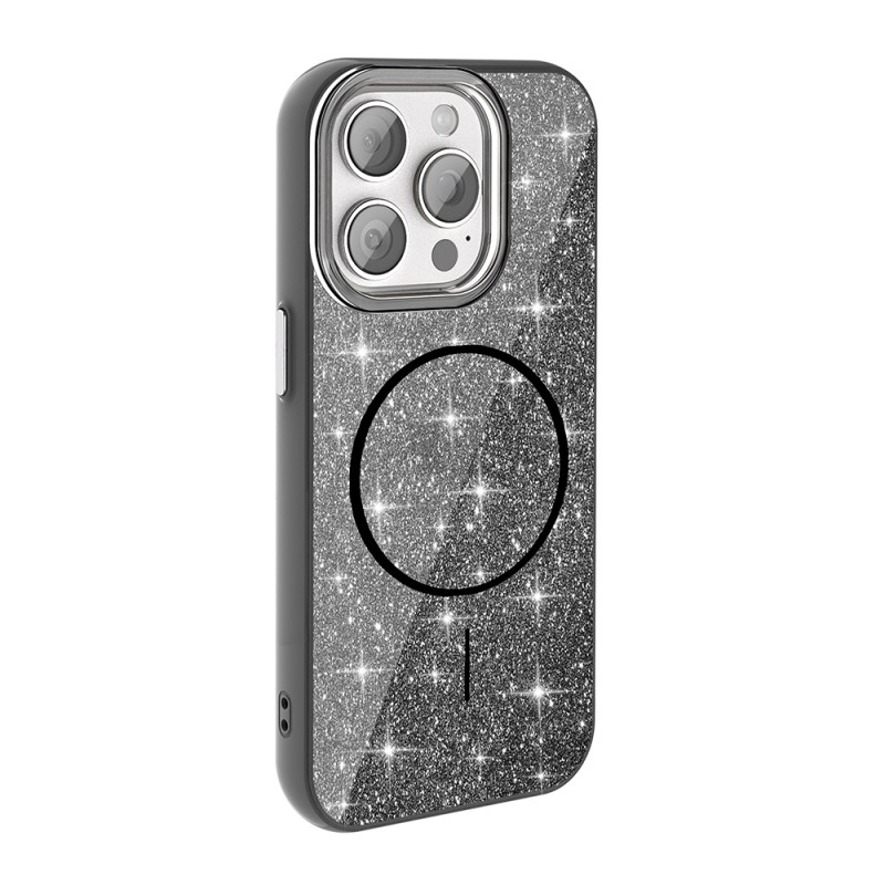 Apple iPhone 15 Pro Max Case Magsafe Charging Feature Shining Glitter Zore Okso Cover - 4