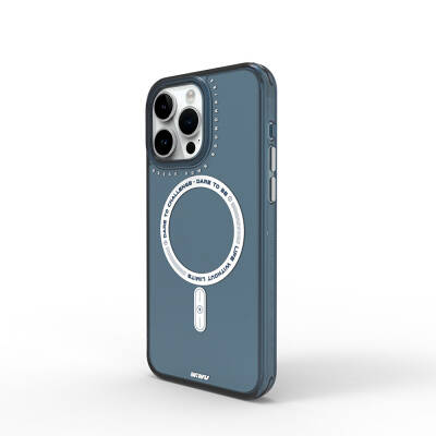 Apple iPhone 15 Pro Max Case Magsafe Charging Feature Wiwu Basic Color J Series Cover - Wiwu