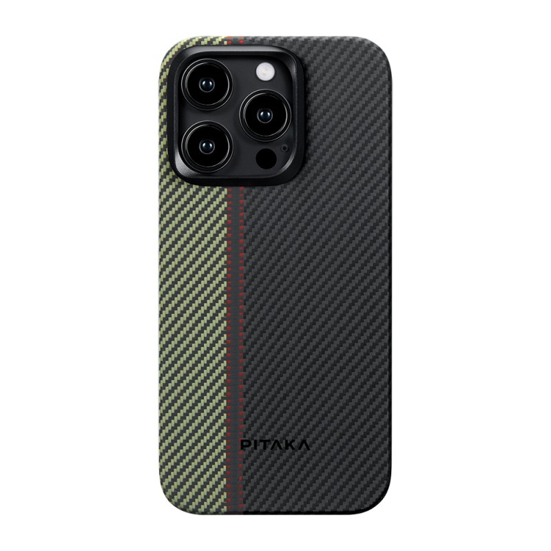 Apple iPhone 15 Pro Max Case Magsafe Charging Featured 600D Aramid Fiber Pitaka Tactile Woven Orchestra Series Overture Cover - 3