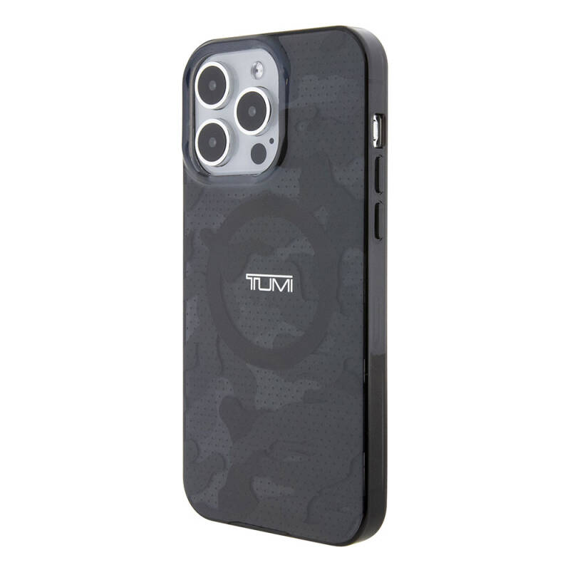 Apple iPhone 15 Pro Max Case TUMI Original Licensed Magsafe Charging Feature  PC TPU Double Layer Camouflage Patterned Cover  - 3
