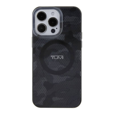 Apple iPhone 15 Pro Max Case TUMI Original Licensed Magsafe Charging Feature  PC TPU Double Layer Camouflage Patterned Cover  - 4