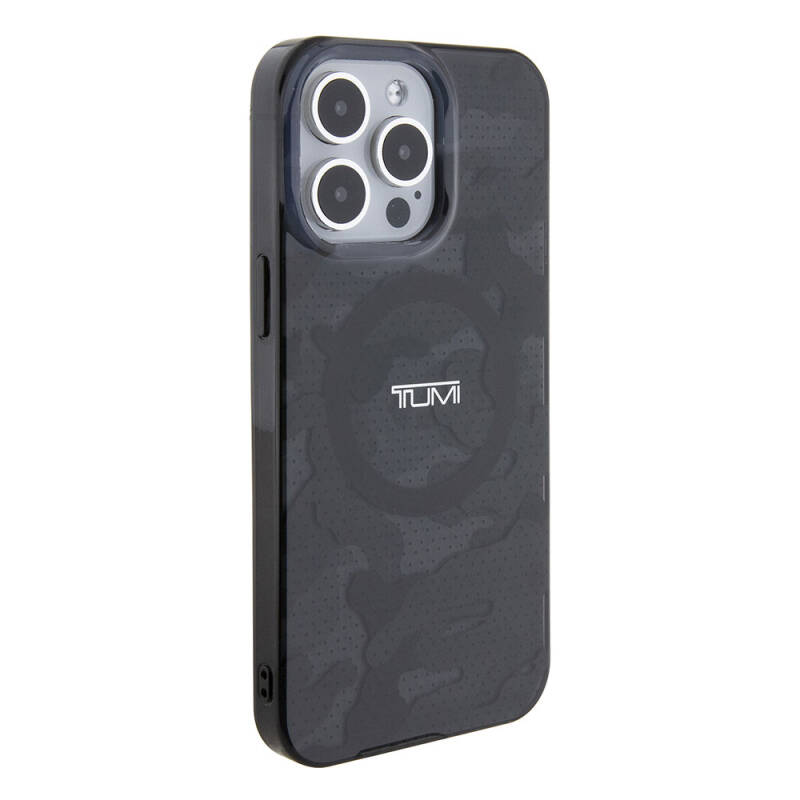 Apple iPhone 15 Pro Max Case TUMI Original Licensed Magsafe Charging Feature  PC TPU Double Layer Camouflage Patterned Cover  - 5