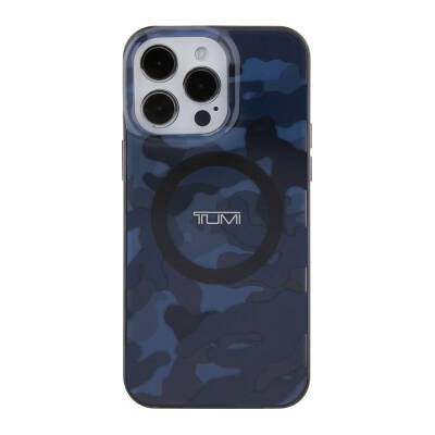 Apple iPhone 15 Pro Max Case TUMI Original Licensed Magsafe Charging Feature  PC TPU Double Layer Camouflage Patterned Cover  - 12
