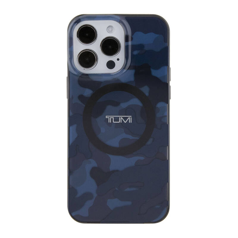 Apple iPhone 15 Pro Max Case TUMI Original Licensed Magsafe Charging Feature  PC TPU Double Layer Camouflage Patterned Cover  - 12