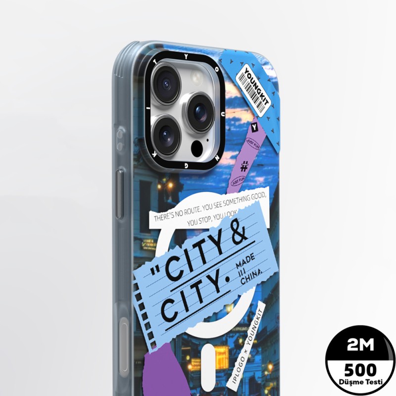 Apple iPhone 15 Pro Max Case Youngkit A-City Series Cover with Magsafe Charging Feature - 6