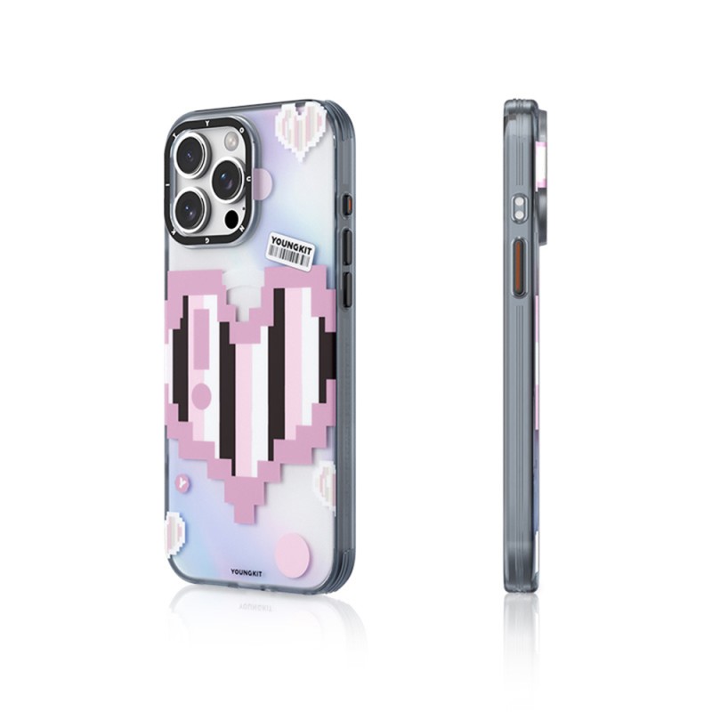 Apple iPhone 15 Pro Max Case Youngkit Love Series Cover with Magsafe Charging Feature - 4