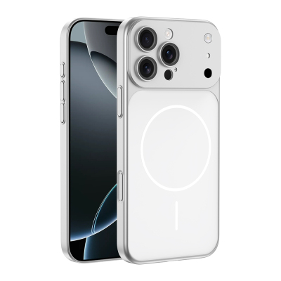 Apple iPhone 15 Pro Max Case Zore M-Safe Charging Camera Protection Spark Cover - Zore