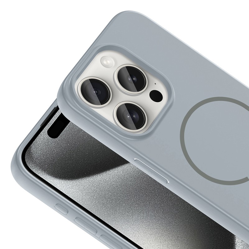 Apple iPhone 15 Pro Max Case Zore Meta Cover with M-safe Charging Feature - 21