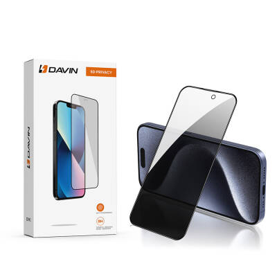 Apple iPhone 15 Pro Max Davin 5D Privacy Glass Screen Protector - Davin