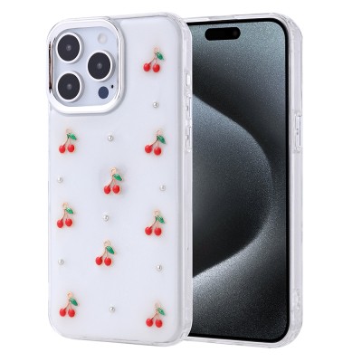 Apple iPhone 15 Pro Max Kılıf Airbag Tasarımlı Simli Şeffaf Zore Kutup Kapak - 5