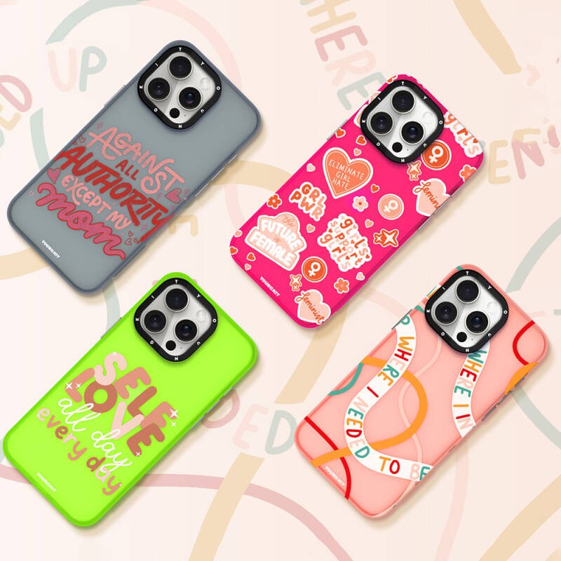 Apple iPhone 15 Pro Max Kılıf Bethany Green Tasarımlı Youngkit Sweet Language Kapak - 16