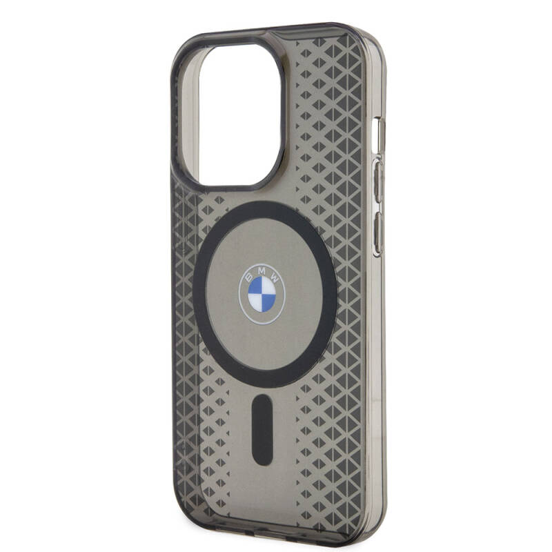 Apple iPhone 15 Pro Max Kılıf BMW M-safe Şarj Özellikli Transparan IML Signature Orjinal Lisanslı Kapak - 5