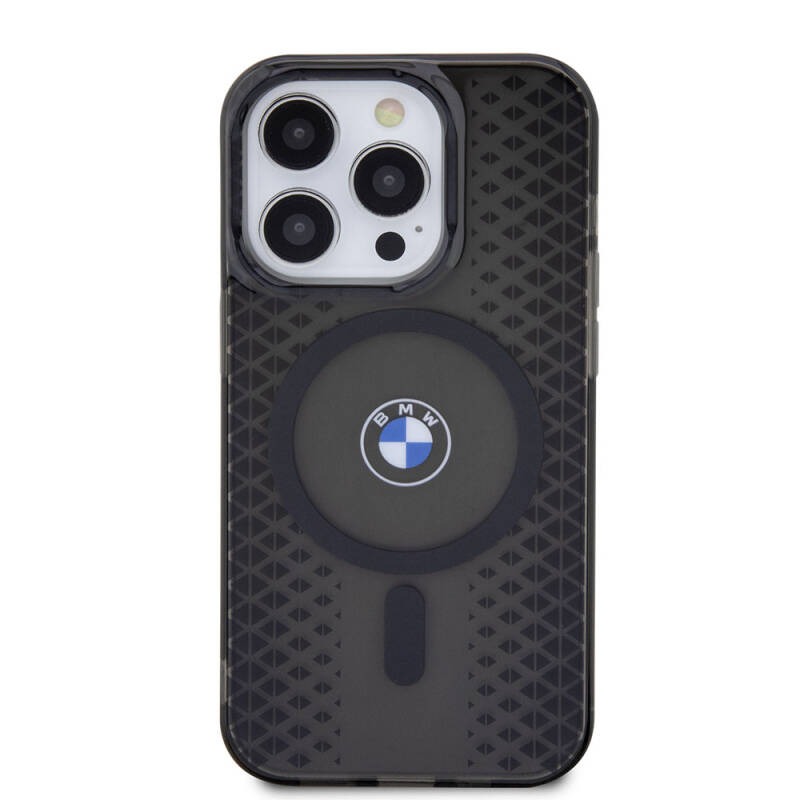 Apple iPhone 15 Pro Max Kılıf BMW M-safe Şarj Özellikli Transparan IML Signature Orjinal Lisanslı Kapak - 6