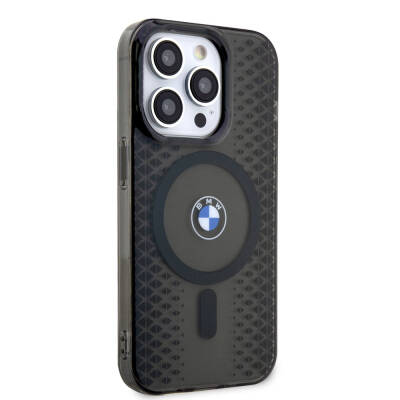 Apple iPhone 15 Pro Max Kılıf BMW M-safe Şarj Özellikli Transparan IML Signature Orjinal Lisanslı Kapak - 9