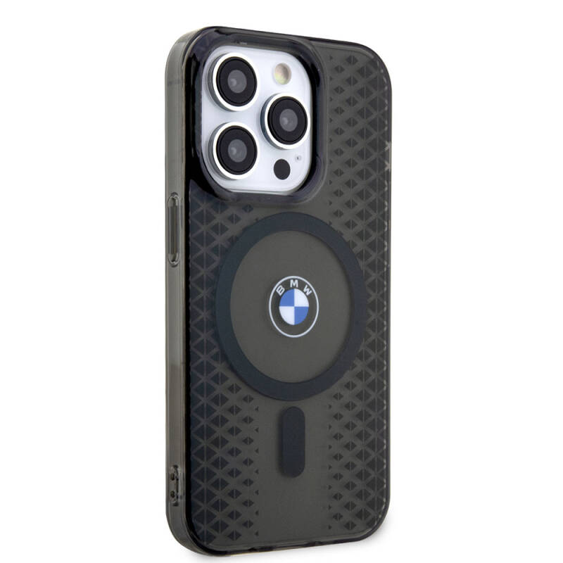 Apple iPhone 15 Pro Max Kılıf BMW M-safe Şarj Özellikli Transparan IML Signature Orjinal Lisanslı Kapak - 9