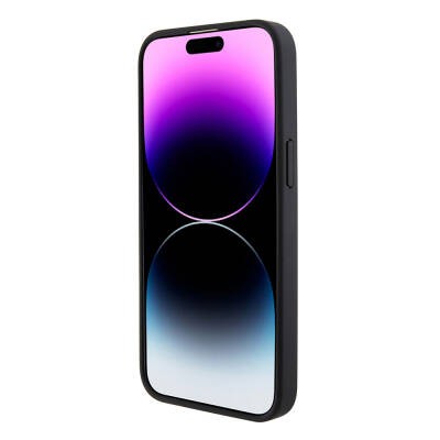 Apple iPhone 15 Pro Max Kılıf BMW Orjinal Lisanslı M-safe Şarj Özellikli Sıcak Damga Logolu Deri Kapak - 5