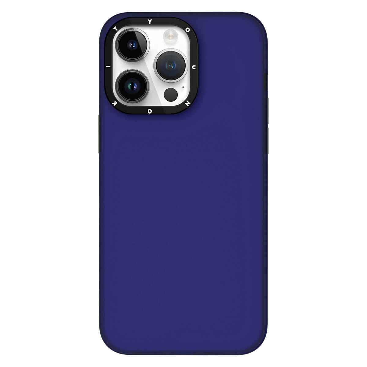 Apple iPhone 15 Pro Max Kılıf Buzlu Mat Tasarım Youngkit Hidden Sand Serisi Kapak - Mavi