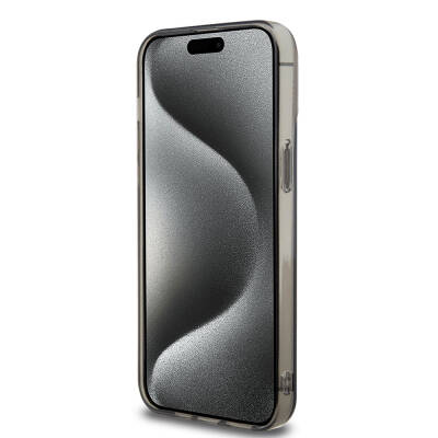 Apple iPhone 15 Pro Max Kılıf Ferrari Orjinal Lisanslı M-safe Şarj Özellikli Parçalanan Noktalar Desenli Kapak - 14